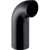 Geberit HDPE koleno 160/90 s podaljšanim koncem, črne barve (HDPE drenaža)