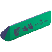 Radirka za stojalo, trikotna, FABER-CASTELL, dinozaver, 15 kosov
