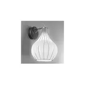 SIRU - Zidna lampa AURIGA 1xG9/30W/230V hrom/bela venecijansko staklo
