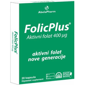 Folic Plus aktivni folat 400 µg 20 kapsula