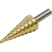 Extol Craft Stopničasti vrtalnik (20053) ?4-20mm, 2mm increments, 9 holes, ?8mm shank, 74mm length, TiN