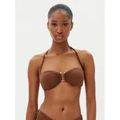 Max Mara Beachwear Gornji del bikini Amelia 2516821199 Rjava