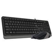 A4 TECH USB US tastatura + USB miš F1010 FSTYLER sivi set