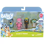Bluey - Figure 4-Pack - Bluey & Friends