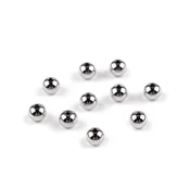 Kroglice iz nerjavečega jekla O6 mm - platinaste (10 kosov)