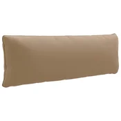 Vidaxl Hrbtna blazina PUTTEN 100% poliester Taupe 120 x 40 x 15 cm