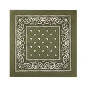 Party bandana ruta bombažna kaki 54x54 cm