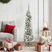 Umestno božično drevo Bela 150 cm PVC, kovina in plastika