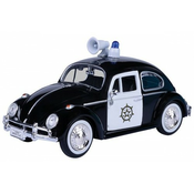Metalni auto 1:24 Volkswagen Beetle police