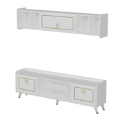 Hanah Home HANAH HOME Alya - White, Gold TV omarica, (20868553)