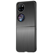 Premium hibridni ovitek Steel Brush za Huawei P50 Pocket - črn