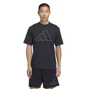 ADIDAS PERFORMANCE Funkcionalna majica črna / bela