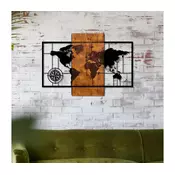 WALLXPERT World Map With Compass