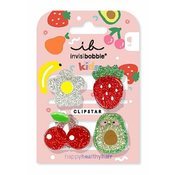 Invisibobble Sponke za lase Clipstar Frutti Fun 4 kos