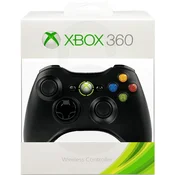 Pokvarjen Xbox 360 brezžični kontroler črne barve
