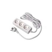 GTV Prenosna prikljucnica trostruka 5m 3x1.5mm bela