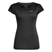Salewa PUEZ MELANGE DRY W S/S TEE, ženska majica za planinarenje, crna 26538
