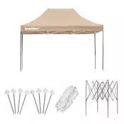 Zložljiv vrtni gazebo 3x4 m bež