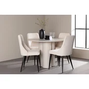 Venture Design Jedilna miza in stol Olivia z mizo Leone 110x75 cm bež