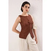 Trendyol Milla Ženska bluza, Braon
