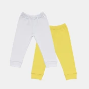Mafimi Pamucne Pantalonice set od 2 - žuta/ bela