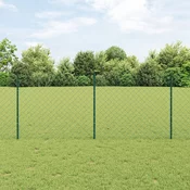 Ograda od lancanih veza s postom 10 x 1 m Celik premazan PVC-om
