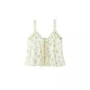 MANGO Top svetlo modra/zelena/off-bela