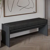 Atelier del Sofa Klupa Pearl, 120x45x35 cm, Antracit