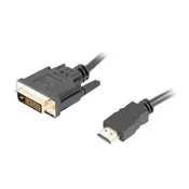 Lanberg HDMI na DVI-D (dual link) kabel, 3M, črn