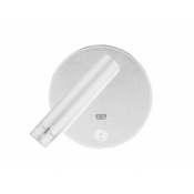 BBLINK JM-060 Zidna svetiljka, LED, 3W 3000K + USB 5V 2A, Bela