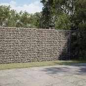 vidaXL Gabion z 3,5 mm žico in 5x10 cm mrežo 250x100x150 cm