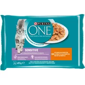 Sensitive - piščanec in korenje, 4 x 85 g