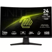 MSI 23.6” FHD 180Hz VA MAG 242C Zakrivljeni Gaming Monitor