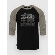 Majice Horsefeathers Rollin Raglan T-Shirt Black/ Taupe S