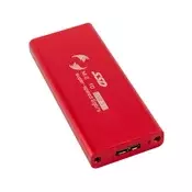 Adapter ssd nvme - usb 3.1 crveni ( AD517 )