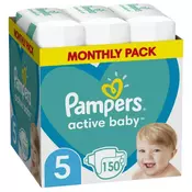 Pampers Pelene Active Baby 5, Monthly, 11-16 kg, 150/1