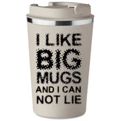 shumee Premium termo skodelica s potiskom I like BIG mugs za kavo 350 ml KT_087