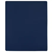 Plahta s gumicom od žerseja modra 160x200 cm pamucna