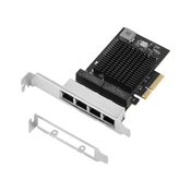 E-GREEN PCI-Express kartica 4-port 2.5 Gigabit Ethernet (Realtek 8125B)