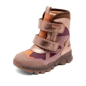 BISGAARD Škornji Edon mauve/ciklama/oranžna