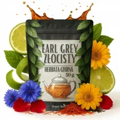 shumee Črni čaj EARL GREY GOLDEN 50 g ŽAFRAN, PLOZNICA, CVETNI LISTKI VRTNICE