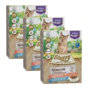 Stuzzy Cat Shreds MULTIPACK Sterilized trganje mesa od bakalara i lososa 3 x (12 x 85 g)