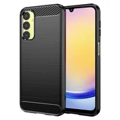 TPU gel ovitek Brushed Carbon za Samsung Galaxy A25 - črn