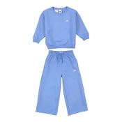 ADIDAS ORIGINALS Trenirka za tek Loose Crew and Wide Leg Pants Set Youth Baby Jogger modra