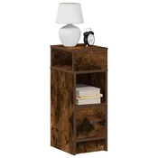 Nocni ormarici 2 kom s ladicama dimljeni hrast 25x31x66 cm
