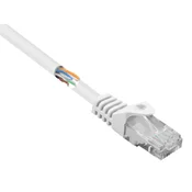 Renkforce Renkforce RF-5043830 RJ45 omrežni kabel\, Patch kabel CAT 5e U/UTP 1.00 m bela z zaščitnim zapornim zatičem 1 kos, (20418582)
