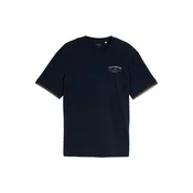 TOM TAILOR Majica temno modra / temno siva