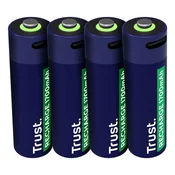 Trust polnilne baterije, AA, USB-C, 4 kosi