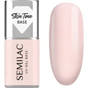Semilac UV Gel Base Skin Tone Base podlak za gel nohte odtenek Glitter Rose 7 ml