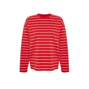 Trendyol Majica rdeča/bela